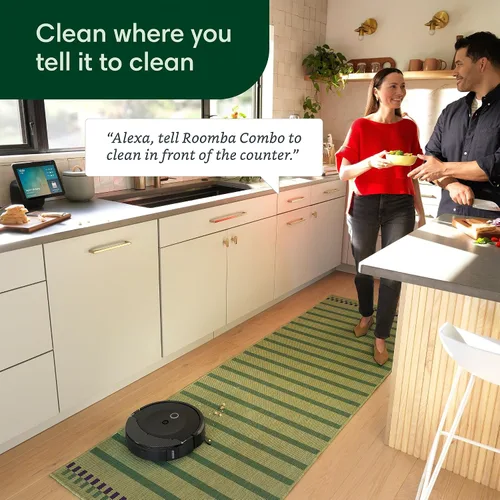 Miniatura 8 de iRobot Roomba Combo 10 Max Robot Aspirador y Trapeador + Base AutoWash (x0850) – Base multifuncional, cubo de recarga, lava y seca su almohadilla