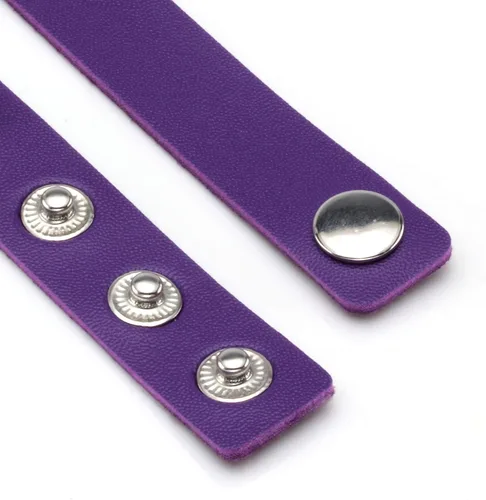 Miniatura 3 de MILAKOO - Collar de cuero sintético con corazón estilo punk