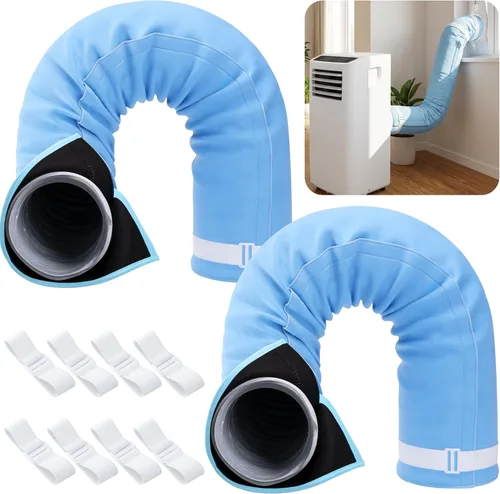 Miniatura 8 de Cubierta de manguera de aire acondicionado, cubierta de ventilación de conducto de manguera de CA, cubierta aislada para CA portátil para mangueras