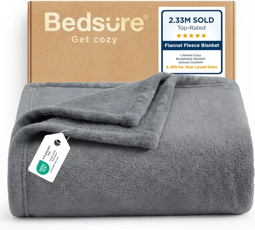 Miniatura 45 de Bedsure GentleSoft - Mantas de forro polar azul marino tamaño Queen - Manta de cama azul suave ligera afelpada difusa acogedora microfibra de lujo