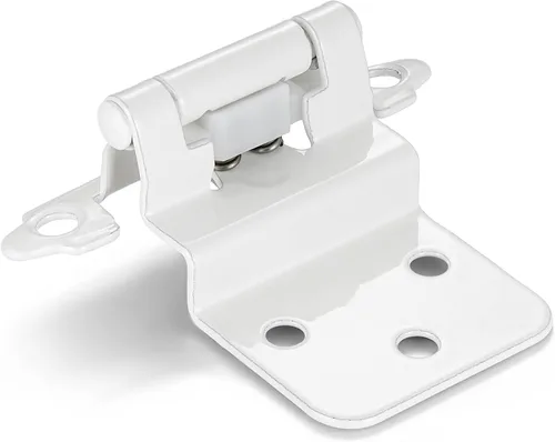 Miniatura 12 de 4 Pack (2 Pares) Bisagras de cierre automático de latón antiguo para puerta de gabinete de cocina, 1/2" de superposición (variable) Bisagras