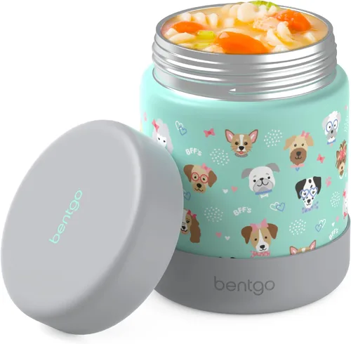Miniatura 13 de Bentgo Kids Tarro de Comida de Acero Inoxidable - Contenedor de Alimentos Calientes o Fríos de 11oz a Prueba de Fugas con Doble Aislamiento