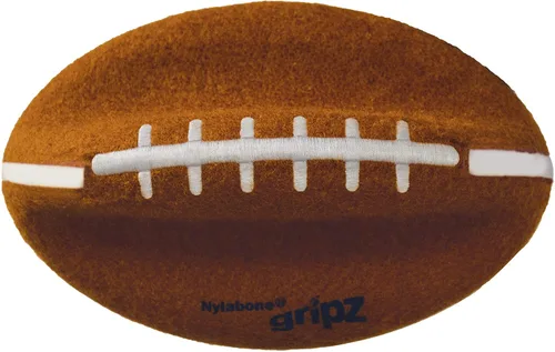 Nylabone Power Play - Juguete de fieltro de fieltro Gripz Fetch, bola chirriante, juguete masticable para perros, grande (1 unidad)