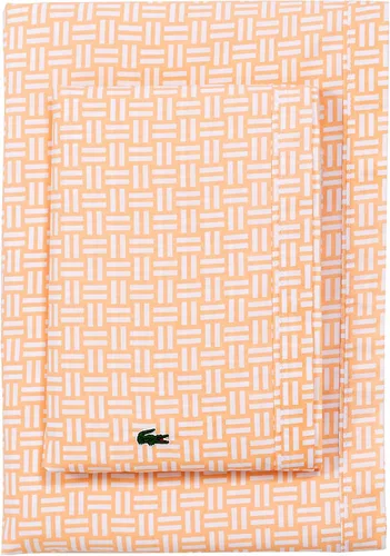 Miniatura 34 de Lacoste Juego de sábanas de algodón de 3 piezas, camuflaje, avena, tamaño individual