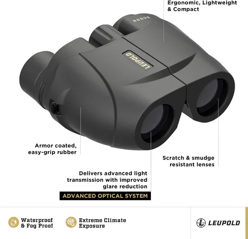 Miniatura 2 de Leupold BX-1 Rogue binoculares, 8x25mm (59220)