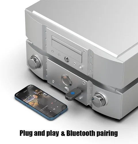 Adaptador Bluetooth USB, adaptador de audio inalámbrico para coche, receptor de música para el hogar, sistema de sonido estéreo, speskers portátiles