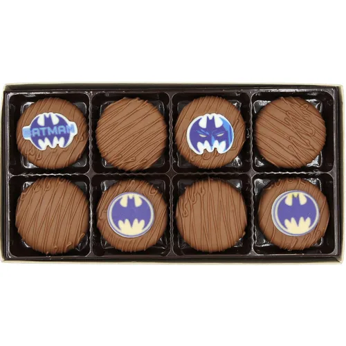 Miniatura 20 de Galletas de la marca Philadelphia Candies cubiertos por ambos lados de chocolate negro y con leche, y crema de cacahuete de la marca Nutter Butter
