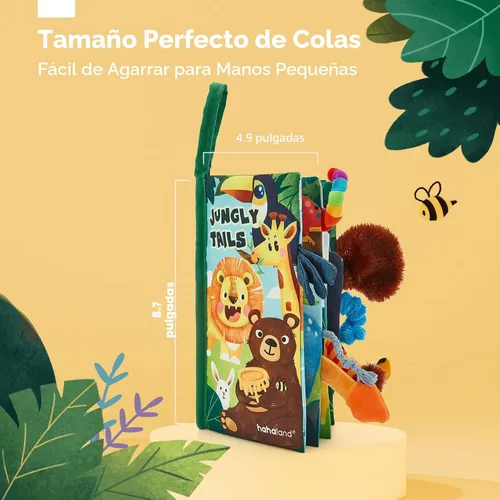 Miniatura 8 de hahaland Libros para bebés de 0 a 6 meses, juguete sensorial para bebés de 6 a 12 meses, libro de sensación táctil, juguete de viaje, regalos