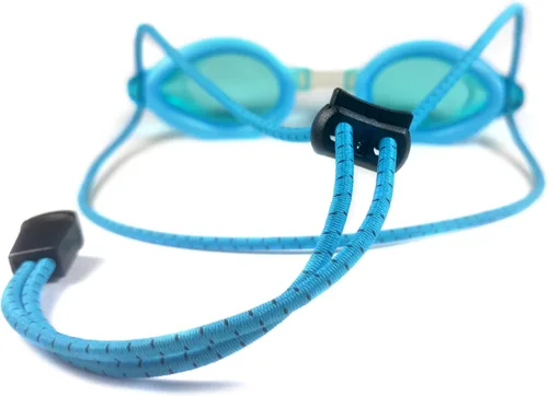 Miniatura 5 de Gafas de natación anti niebla con correa elástica de ajuste rápido Azul