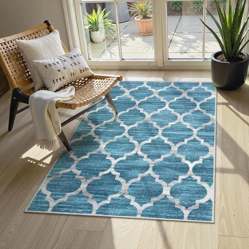 Miniatura 21 de Lahome Alfombra marroquí para pasillo – Alfombra antideslizante lavable de 2 x 6 pies con parte trasera de goma, suave y no desprende pelo, alfombra