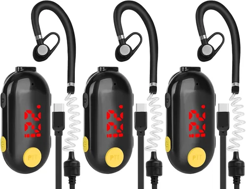 Miniatura 10 de T-M9 Walkie Talkies Super Mini con Auriculares, Transceptor FM Portátil Pequeño, Mini Radios de Dos Vías para Seguridad, Restaurante, Lugar