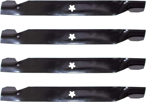 4PK Oregon - Cuchillas de corte de césped de 42 pulgadas para Sears Craftsman Poulan AYP Ariens 127843, 138498, 138971, 532127843, 532138498,