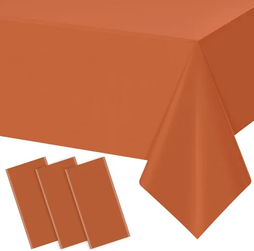 Miniatura 39 de 3 manteles color beige para mesas rectangulares, mantel desechable de plástico marfil, mantel impermeable color crema para cumpleaños, bodas