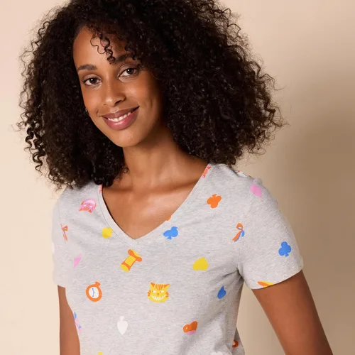 Miniatura 3 de Tienda Essentials Disney Marvel Star Wars Princess Camiseta de manga corta con cuello en V para mujer, multipacks