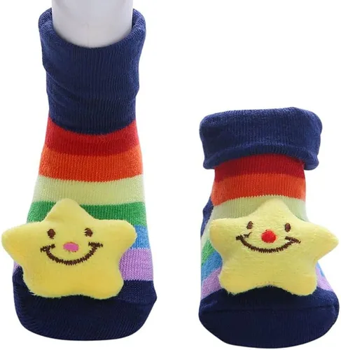 Miniatura 5 de FedMois 6 pares de zapatos antideslizantes para bebé con dibujos animados en 3D