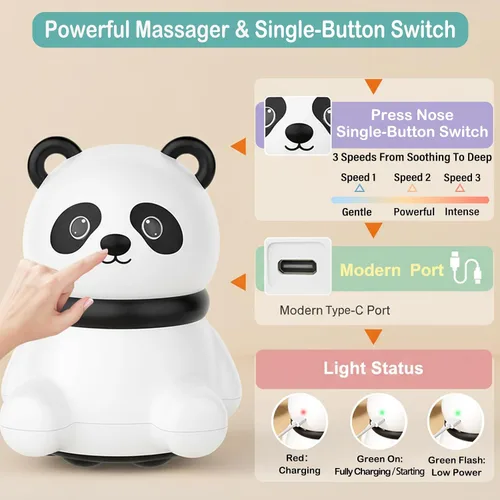 Miniatura 2 de Mini masajeador de mano, pequeño masajeador de mano para todo el cuerpo, hombros, cuello, espalda, pierna, alivio del dolor y relajación, regalos