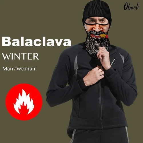 Miniatura 38 de Obacle Pasamontañas para hombres y mujeres, para invierno, clima frío, esquí, ciclismo, caza