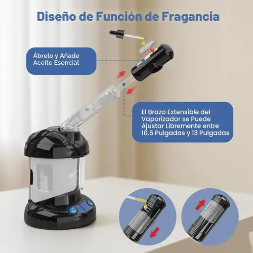 Miniatura 7 de Vaporizador de Cabello Kingsteam 2 en 1 Vaporizador Facial de Ozono, Diseñado para Uso de Cuidado Personal en Casa o Salón de Peluquería