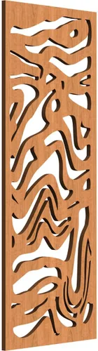 Miniatura 51 de 9 3/8"W x 24 3/8"H x 1/4"T Northfield Decorativos Paneles de Pared de Madera Calado, Abedul