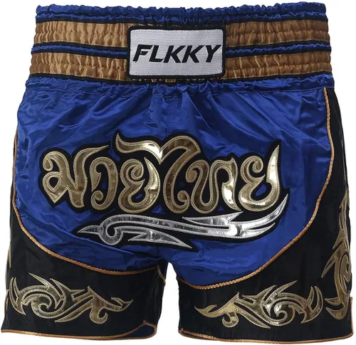 Miniatura 4 de FLKKY Muay Thai - Pantalones cortos de boxeo para hombres y mujeres de alta calidad para entrenamiento de artes marciales gimnasio boxeo pantalones