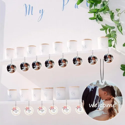 Miniatura 4 de Ambientador personalizado para automóvil, 10, 20, 50, 100 unidades, personalizados, de doble cara, con logotipo de texto fotográfico. Regalos