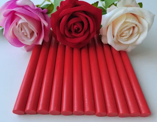 Miniatura 2 de Seal - 12 barras de cera para sellar cera con pistola de pegamento, ideales para tarjetas, sobres de regalos, invitaciones de boda (rojo)