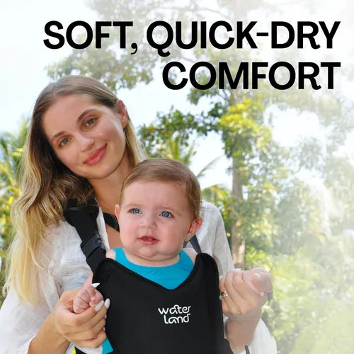 Miniatura 6 de WaterLand Portabebés – Portabebés innovador que puedes utilizar tanto en agua como en tierra – Portabebés de pecho impermeable con correas Verde