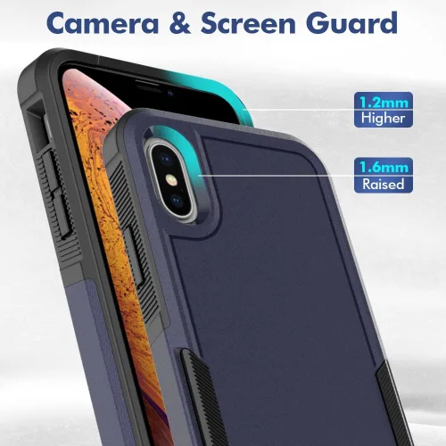 Miniatura 90 de Jeylly Funda para iPhone SE/Funda para iPhone 5S, Exterior de Plástico Duro que Absorbe Golpes + Interior de Silicona de Goma Defensor contra