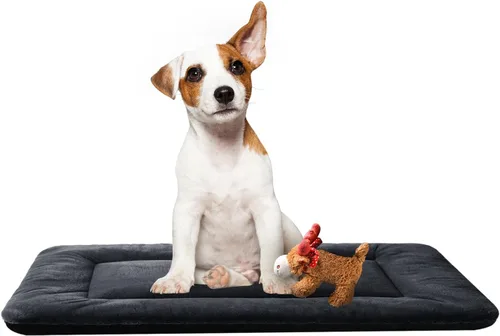 Miniatura 8 de Camas para Perros Almohadilla para Jaula para Perros Medianos/Grandes que se Ajusta a Jaulas de Perros, Almohadilla de Perrera Lavable y Gris