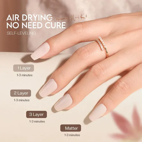 Miniatura 9 de Morovan Juego de Esmaltes de Uñas Marrones: Kit de Esmalte de Uñas Nude Chocolate Oscuro de Invierno Secado Rápido al Aire Regular Paquete