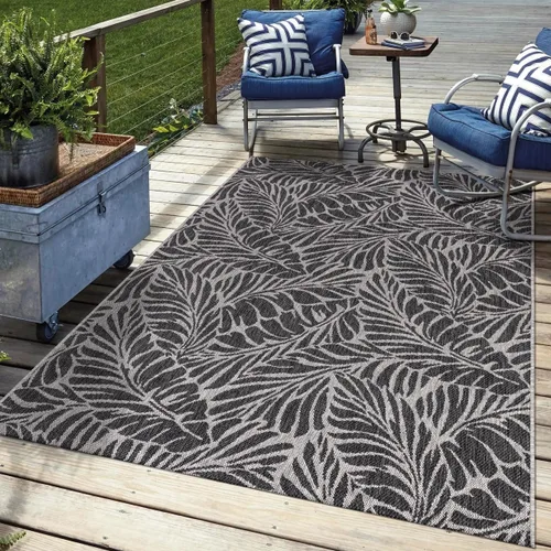 Keen Home Design Alfombra para Terraza al Aire Libre - 8x10 Lavable para Interior/Exterior para Patio, Cocina, Balcón, Playa, Jardín, Terraza y