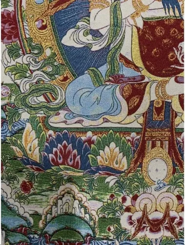 Miniatura 6 de Bordado de seda tibetano Thangka budista Vajrakila Mahāsattv Tangka Yoga Budista Tapiz colgante de pared Arte de pared Decoración del hogar Tapiz