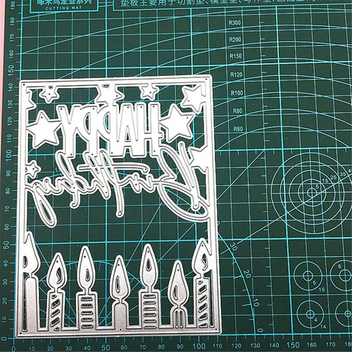 Miniatura 6 de Troqueles para álbumes de recortes, troqueles de corte de metal de cumpleaños para hacer tarjetas, plantilla de papel para manualidades, plantillas