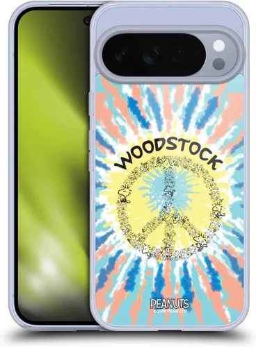 Miniatura 116 de Head Case Designs Funda de gel Woodstock 50th con licencia oficial de Peanuts Snoopy Guitar 1969 [protección de grado militar] compatible