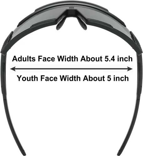 Miniatura 2 de Dos tamaños para adultos y jóvenes, gafas de sol deportivas de béisbol, ciclismo, hombres y mujeres, MTB Bicicletas al aire libre F12
