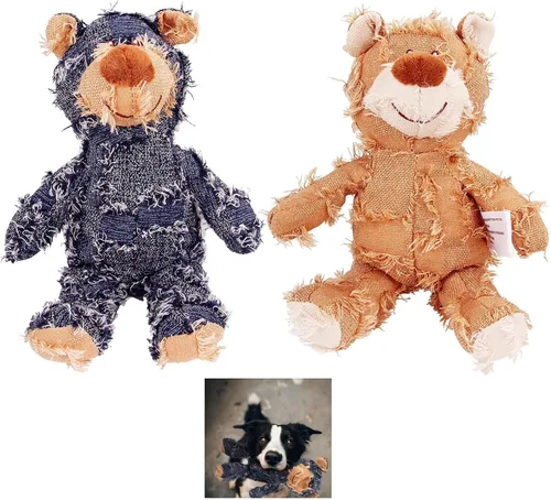 Miniatura 7 de Oso robusto indestructible 2023, tamaño grande, juguetes para perros, compañero de perro para masticadores pesados, juguetes chirriantes duraderos