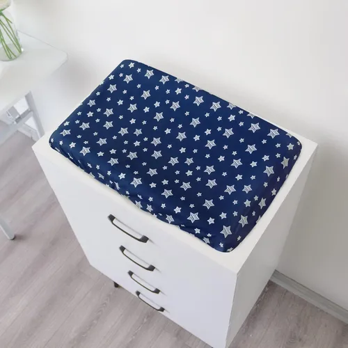 Miniatura 3 de Paquete de 2 fundas para cambiador para niños y niñas, con estampado encantador, suaves, unisex, para cambiar, se ajustan a almohadilla contorneada