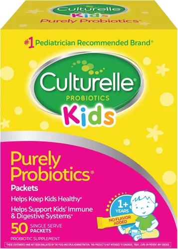 Miniatura 2 de Culturelle Probióticos para niños, paquetes diarios de apoyo digestivo e inmunológico, marca #1 recomendada por pediatras, 50 unidades y 30