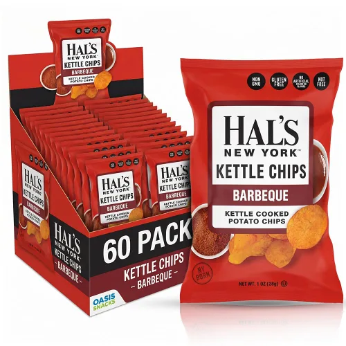 Miniatura 4 de Patatas fritas cocidas, sabor a barbacoa, 1 oz (paquete de 60)