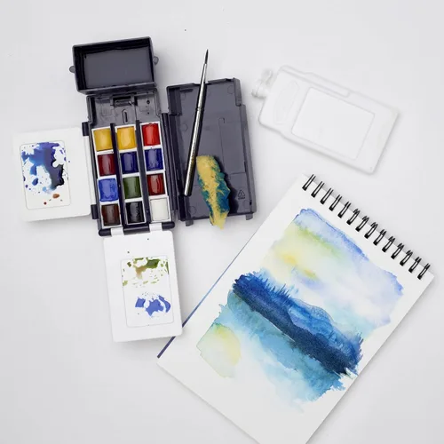 Miniatura 7 de Winsor & Newton 390639 - Cotman Field - Juego de 12 medias pastillas de acuarela