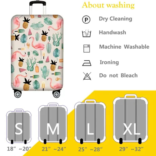 Miniatura 5 de TRAVELKIN Funda protectora de maleta de elastano elástica para viaje, funda protectora de maleta de 18242832 pulgadas, funda protectora de equipaje