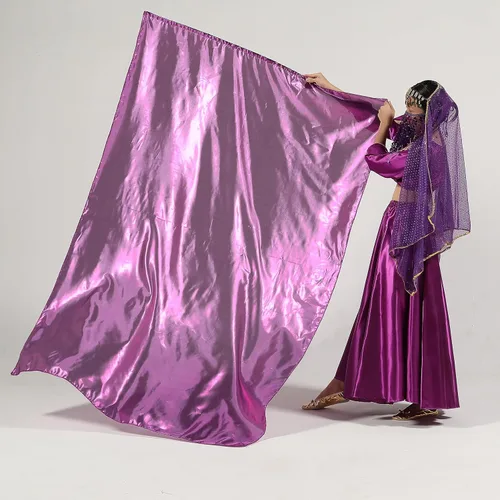 Miniatura 8 de MUNAFIE Banderas de adoración para danza, alabanza, banderas de iglesia para adoración, Banderas de Danza, color morado Púrpura