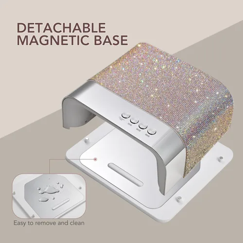 Miniatura 4 de GAOY Lámpara de uñas UV profesional, diseño de cavidad grande para uñas largas, 36 luces LED de curado rápido con sensor infrarrojo para gel