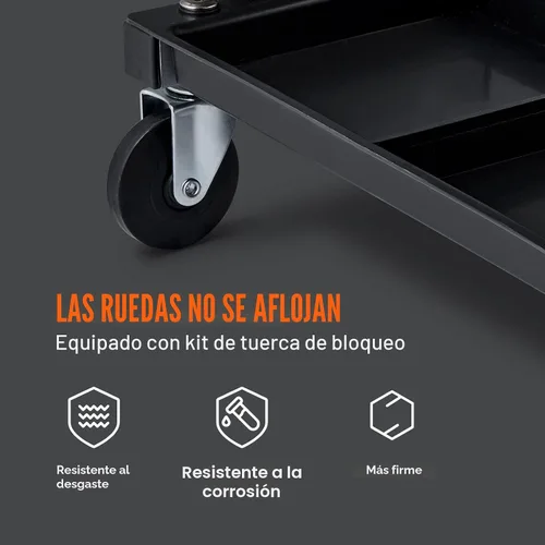 Miniatura 6 de VEVOR: asiento rodante tipo enredadera para garaje/taller, taburete rodante acolchado con capacidad de 250 libras con bandeja de almacenamiento