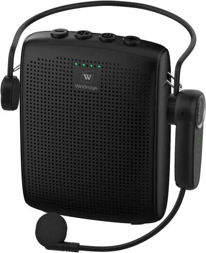 Miniatura 10 de WinBridge - Amplificador de voz Bluetooth - Micrófono inalámbrico de 15 W, sistema PA portátil para aula/ancianos, altavoz y micrófono