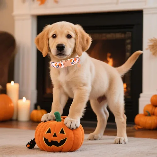 Miniatura 5 de Collar de Perro de Halloween con Hebilla de Metal Collar de Perro de Calabaza de Regalo para Perros Pequeños Medianos Grandes Niñas o Niños Collares