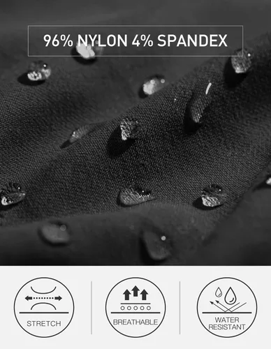 Miniatura 5 de PULI Pantalones cargo de senderismo para hombre, ajustados, elásticos, impermeables, con bolsillos