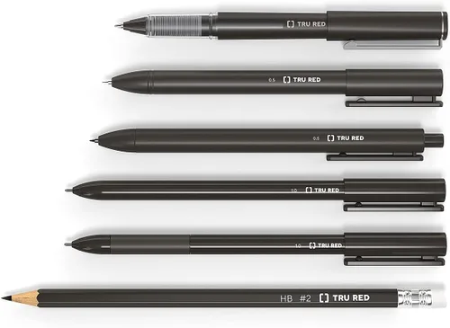 Miniatura 5 de TRU RED Bolígrafos de gel retráctiles, punta fina de 0.020 in, tinta negra, paquete de 24 bolígrafos de secado rápido para una escritura precisa