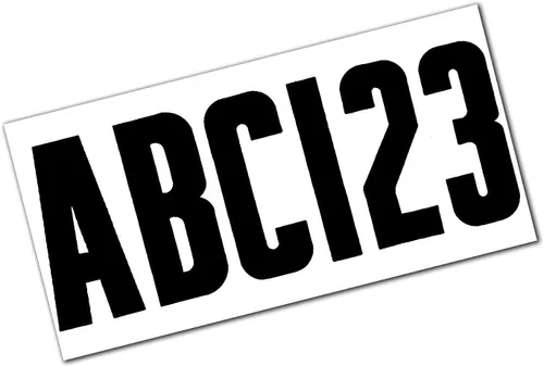 Miniatura 2 de Attwood 14142-7 Kit de letras y números de vinilo impermeable de 148 piezas, acabado negro