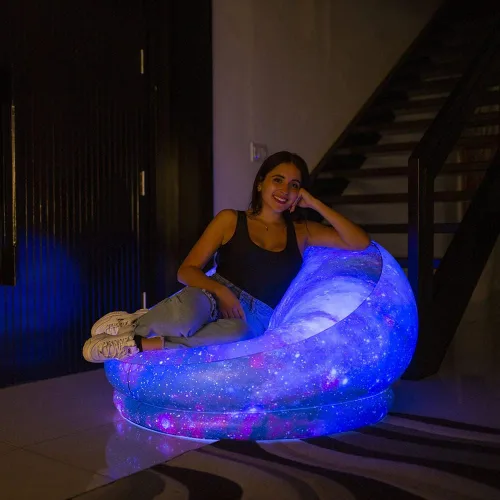 Miniatura 9 de Sillas inflables iluminadas con LED Air Candy (Silla de juegos iluminada con LED Galaxy)